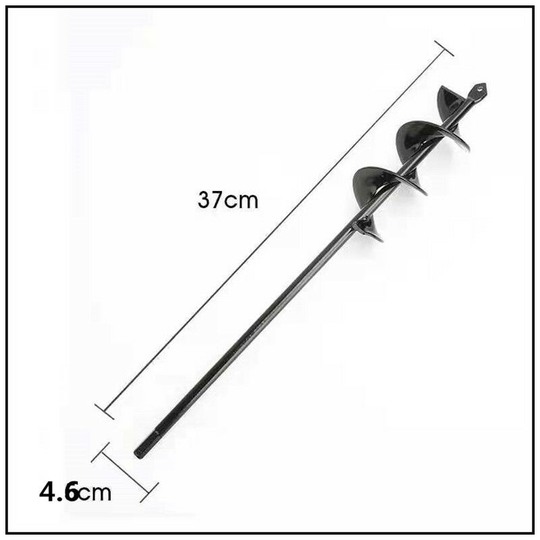 Scarifier Bit, Ground Drill, Electric Drill Auger, Garden Planting Soil Drill Bit, 37cm - Muff