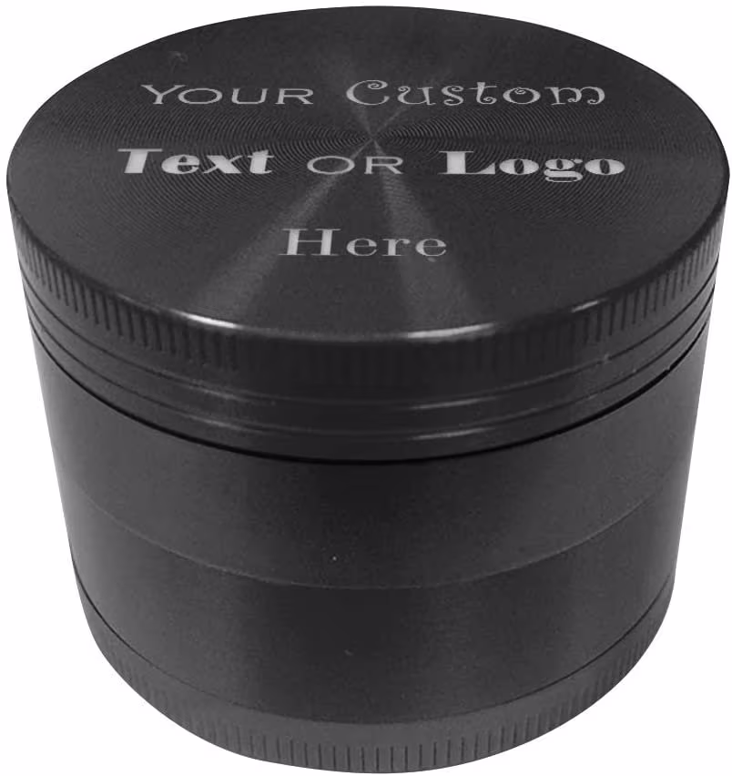 Custom Personalized 3D Laser Engraved Large Herb, Spice, Leaf Metal Grinder With Pollen Catcher & Scraper 63 Mm Diameter