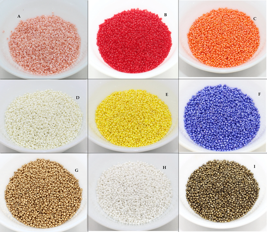 Multi Colored Seed Beads - Glass Sewing Embroidery, Embellishments Creative Crafts Textiles
