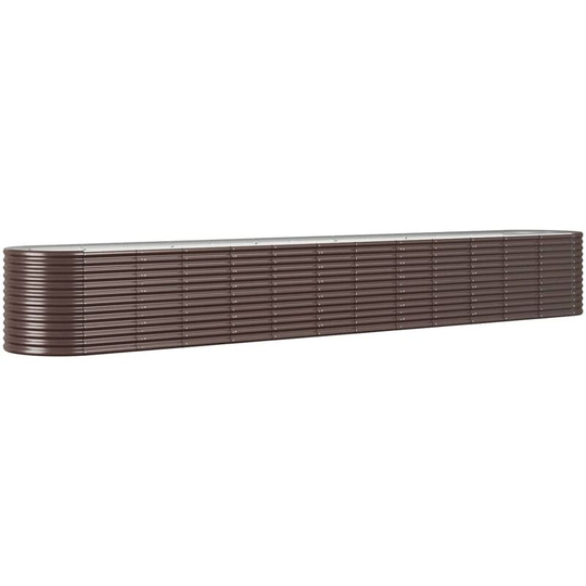 Vidaxl - Garden Planter Powder-coated Steel 512x80x68 cm Brown Brown