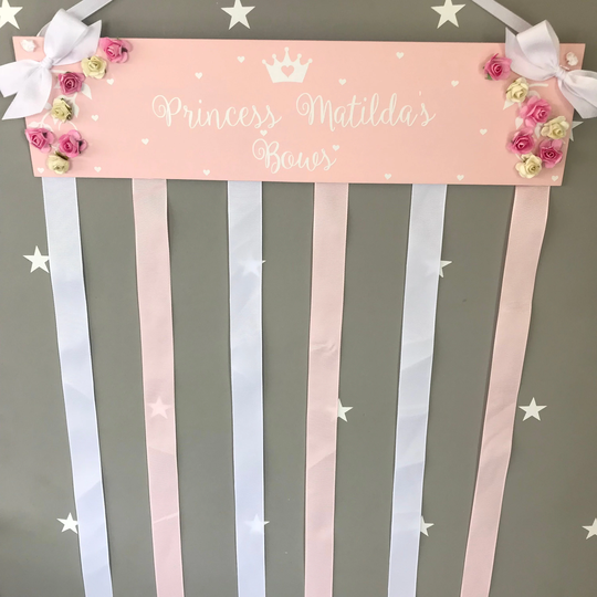Hair Bow Organizer Holder Large With Name