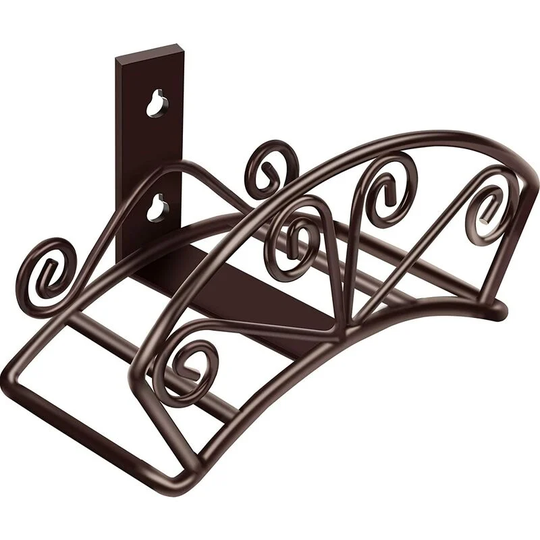 Aougo - Heavy Duty Garden Hose Holder Strong Metal Garden Hose Holder Durable Decorative Wall Mount Garden Hose Reel Hose Holder Hose Organizer for