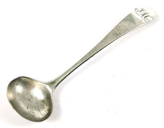 Rare Antique Cruet Spoon, Georgian Silver, Old English, Salt Thomas Wheatley, Newcastle George Iii, Elegant Tableware, Unique