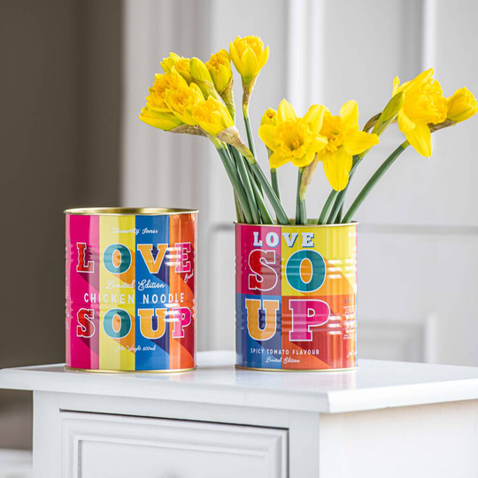 Set Of Bright Storage Tins