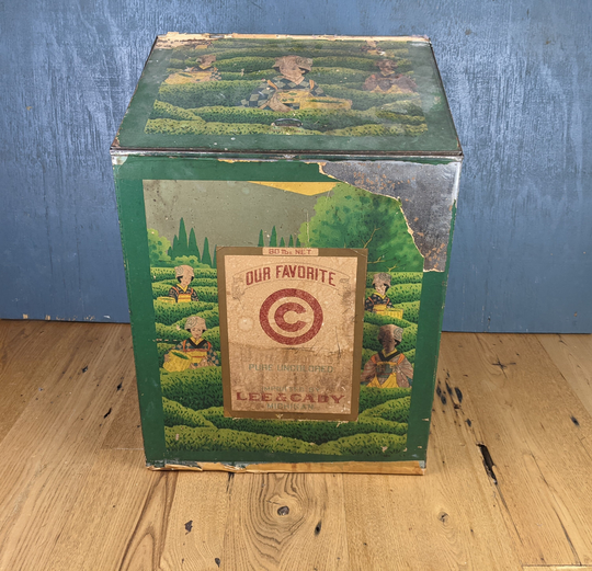 Massive Antique Tin Box - Tea Farm House Decor- General Store
