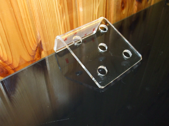 Elegant Clear Acrylic Wall Holder Shelf Mount Rack Organizer For Tools