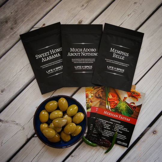 Gourmet Spices Three Pouch Collection, Choose Any Three