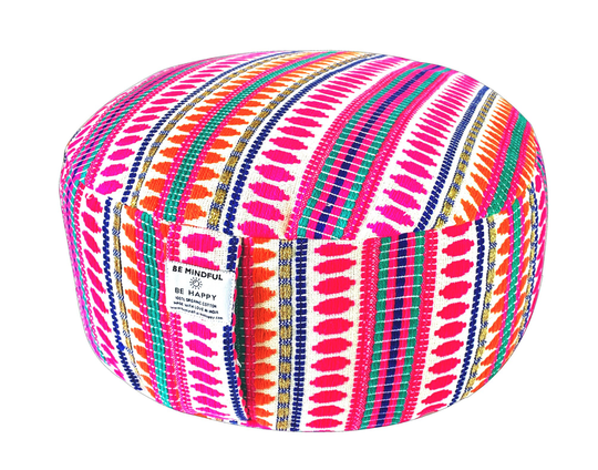 Organic, Hand-Crafted Ergonomic Meditation Cushion For All Body Types To Support Sitting Posture, Or Yoga Practice