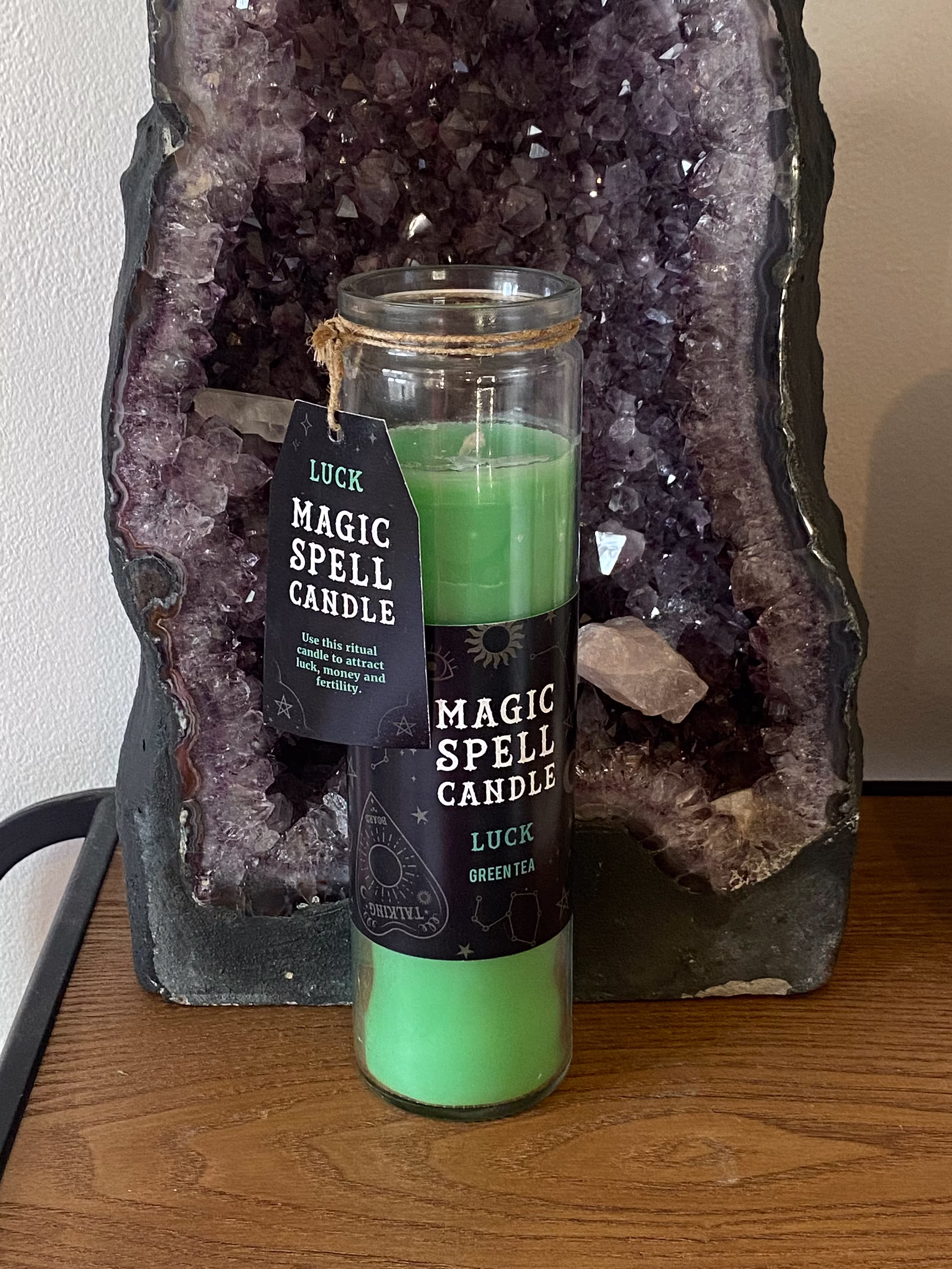 Luck Magic Spell Candle - Green Tea - Ritual Candle