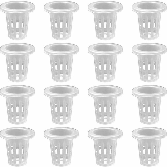 10pcs Translucent Hydroponic Plant Mesh Pot Cups Plastic Mesh Pot Basket Garden Planting Grow Bucket