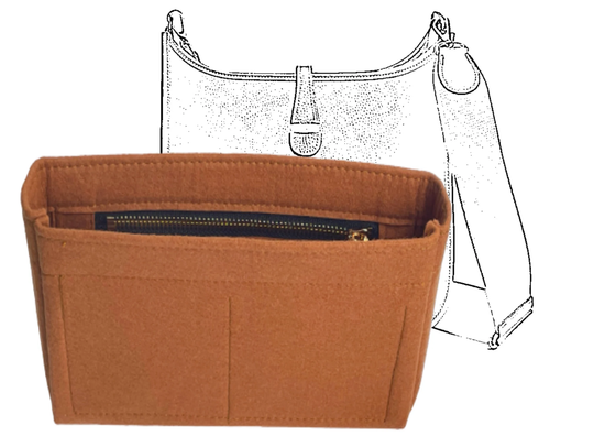 For [Eve.lyne 29 33 40 Tpm] Purse Organizer Liner Protector | Slim With Zipper, Lining Tote Bag Insert