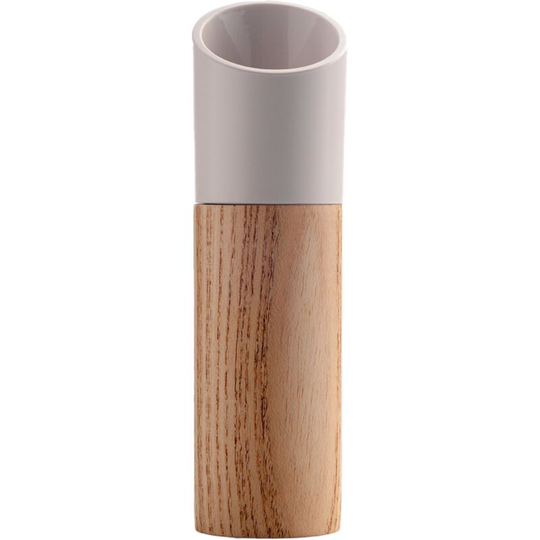 Fvbjd - Salt and Pepper Grinder Set, Manual Wood Pepper Mill & Salt Grinder with Adjustable Coarseness White