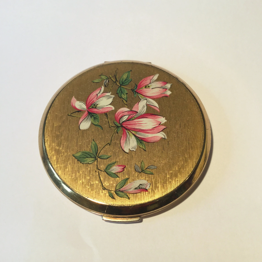 Vintage Stratton Compact, Gold Tone 1960S Powder Compact Mirror, Mirror