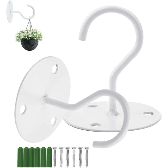 Echoo - Wall Mount Ceiling Hooks, Stainless Steel Wall Hanging Brackets for Indoor and Outdoor Chandeliers, Plants And Planters