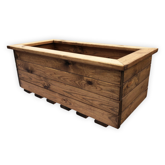 High Quality Stained Trough Planter - Available in 3 Sizes