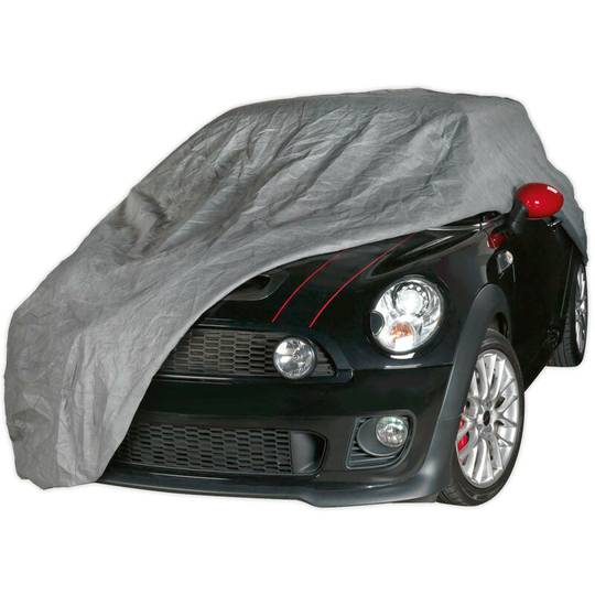Sccs All Seasons Car Cover 3-Layer - Small - Sealey