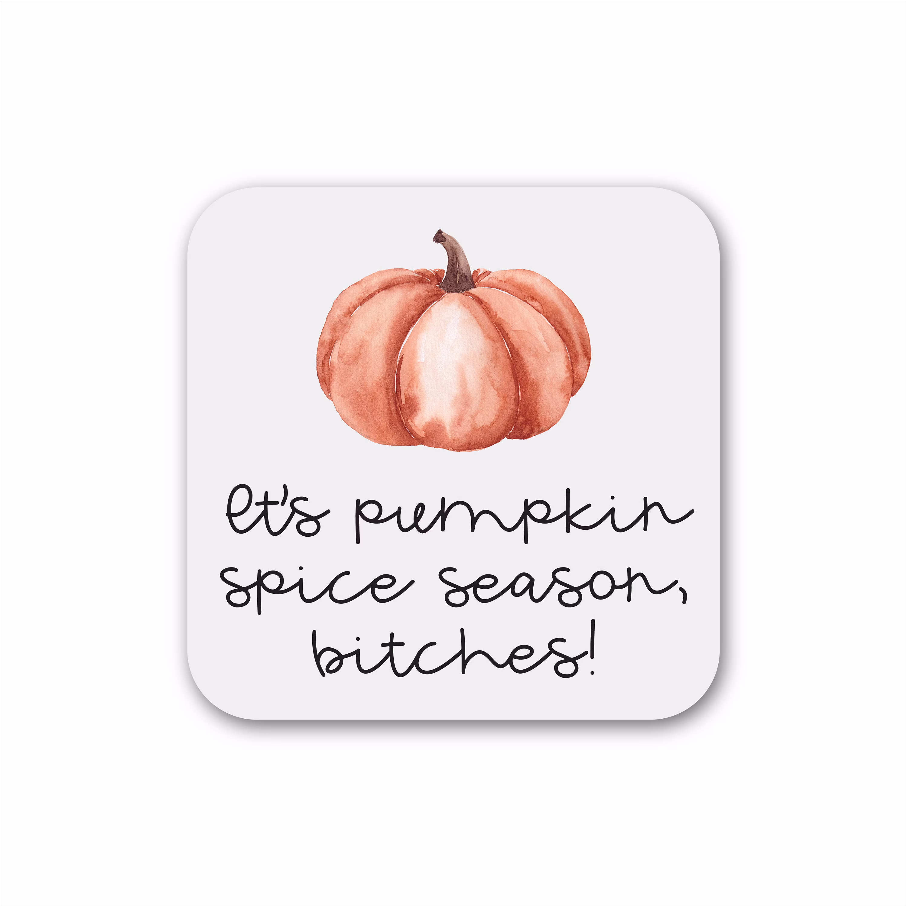 Pumpkin Spice Season Magnet, Fall Fridge Refrigerator Office Kitchen Acrylic Magnet
