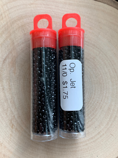 Toho 11/0 Jet/ Japanese Seed Beads, Glass Beads