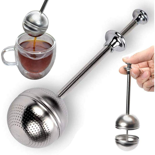 Stainless Steel Tea Strainer Long Handled Tea Ball Tea Strainer Tea Steeper Machine Stainless Steel Tea Strainer
