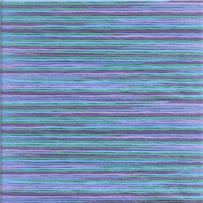 Cosmo Seasons Variegated Purple, Blue, Green #5018 Embroidery Floss 5000 Series