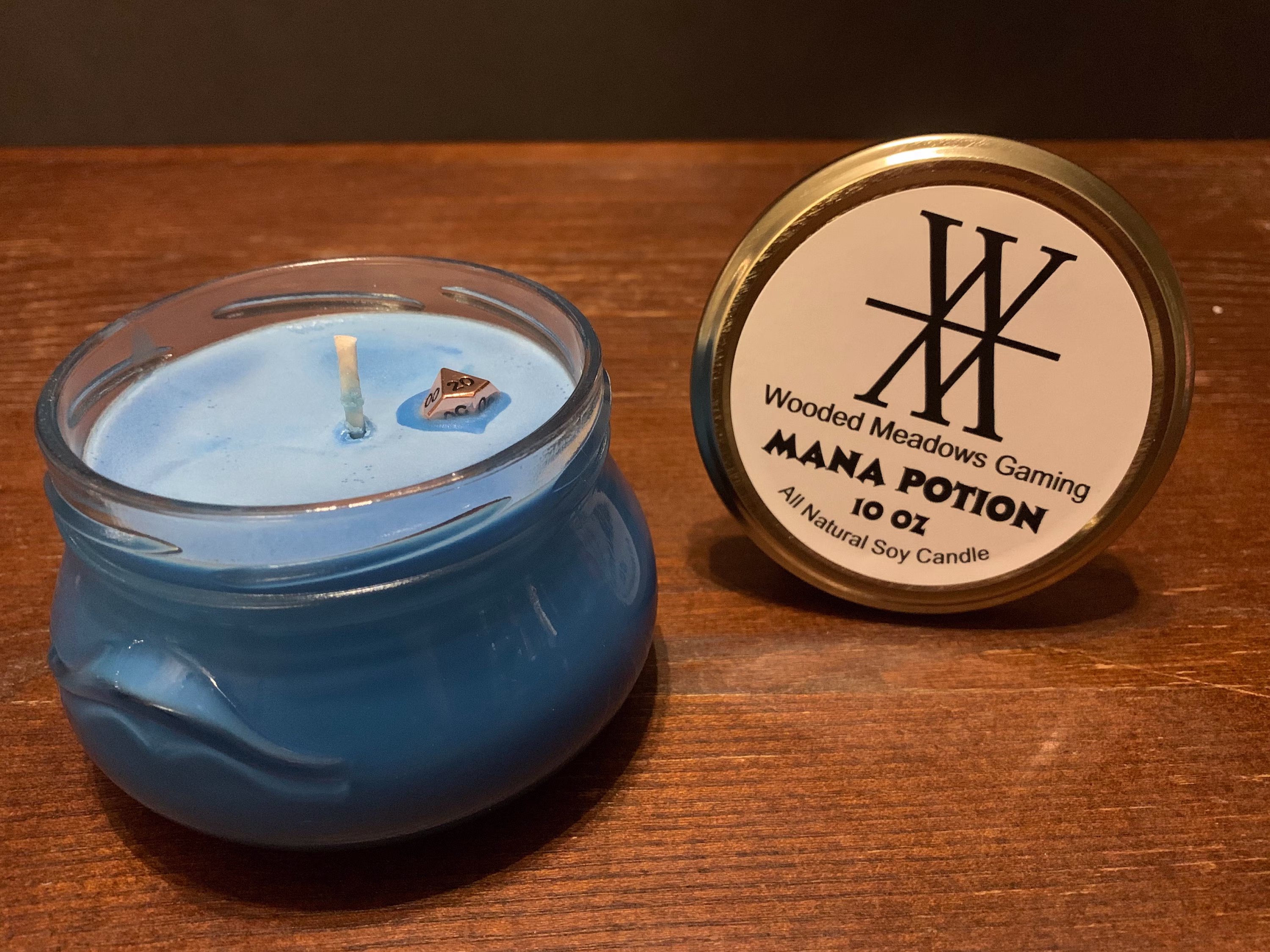 Mana Potion Scented Natural Soy Wax Candle 10 Oz, 6 Or 3 Ttrpg Inspired