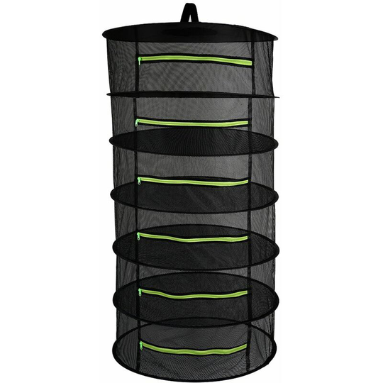 Hanging Basket 6 Layers with Zipper Folding Dry Rack Herb Drying Net Dryer Bag Mesh For Herbs Flowers Buds Plants 6