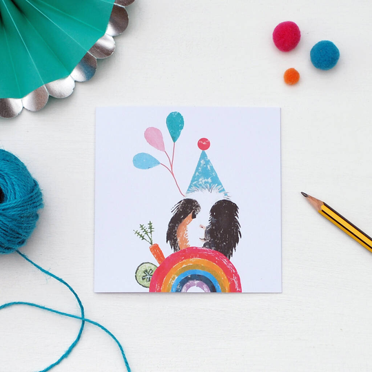 Herb The Guinea Pig Rainbow Card