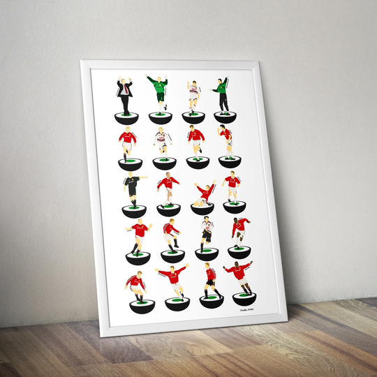 Manchester United 1999 Treble Season A3 Print
