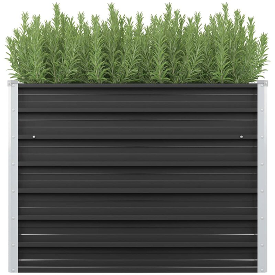 Topdeal - Garden Planter Anthracite 100x40x77 cm Galvanised Steel VDTD29853