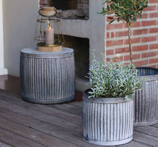 Zinc Garden And House Planters