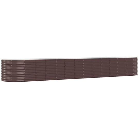 Vidaxl - Garden Planter Brown 554x100x68 cm Powder-coated Steel Brown