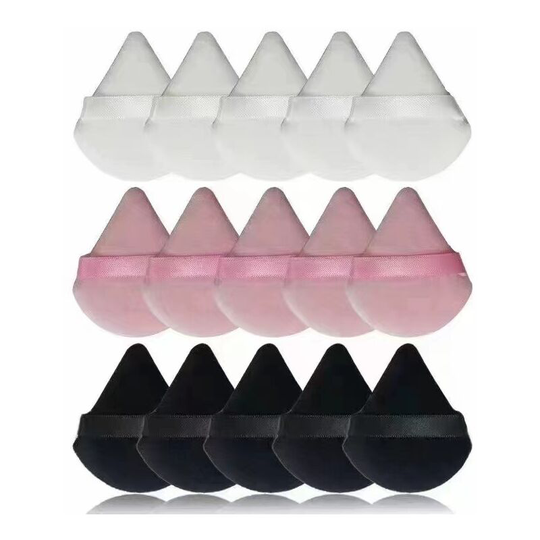 15 Pcs Powder Face Puff Soft Triangle Makeup Puff for Loose Powder Mineral Powder Body Powder Velvet Cosmetic Foundation Blender Sponge Beauty Makeup