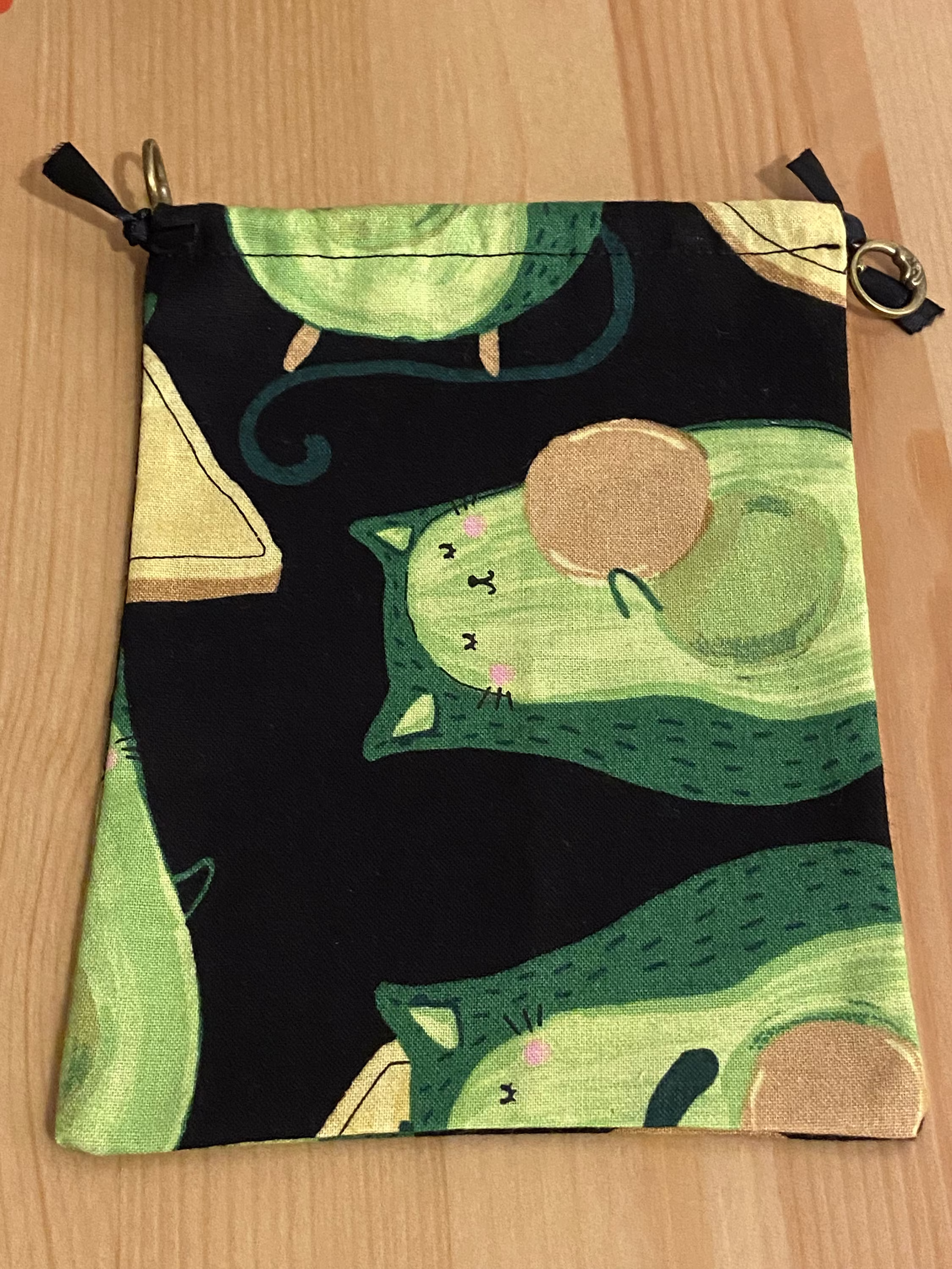 Tarot Oracle Crystals Herbs Drawstring Bag Cats Small