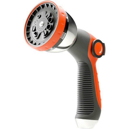Garden Spray Nozzle 10 functions, suitable for all common watering systems. Car wash garden sprayer. Garden plants (with teat) - Muff