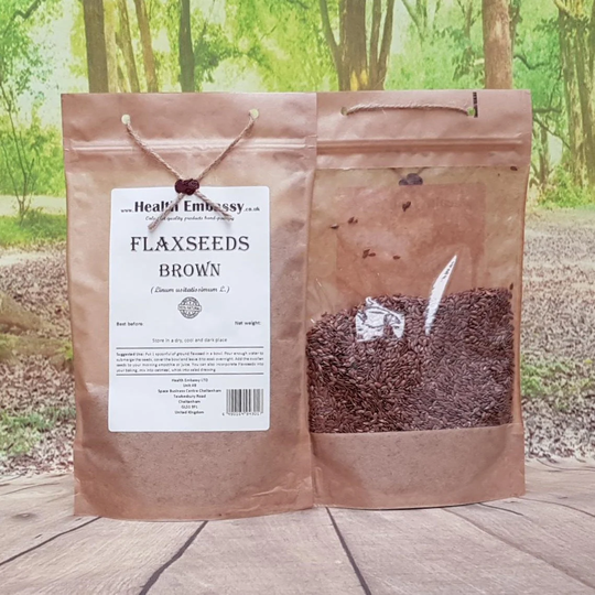 Flaxseeds Brown/Linum Usitatissimum Health Embassy
