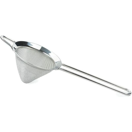 Professional Fine Stainless Steel Cocktail Strainer with Conical Mesh Strainer Silver
