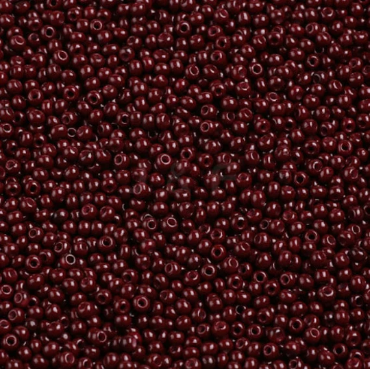 Dark Red 11/0 Round Glass Seed Beads, Opaque Jewelry Supplies, Beading Fgb Craft Beads