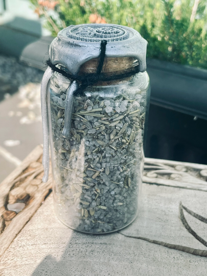 Protection Bath Salts | Aromatherapy Witchcraft Wiccan Pagan Banishing Ritual Spell Essential Oils Gift Love