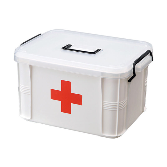 Medical Box Cloth Storage Box Family Portable Storage Bag Multifunctional Layered Medicine Box Storage Boxes 24.5*17.5*13.5CM