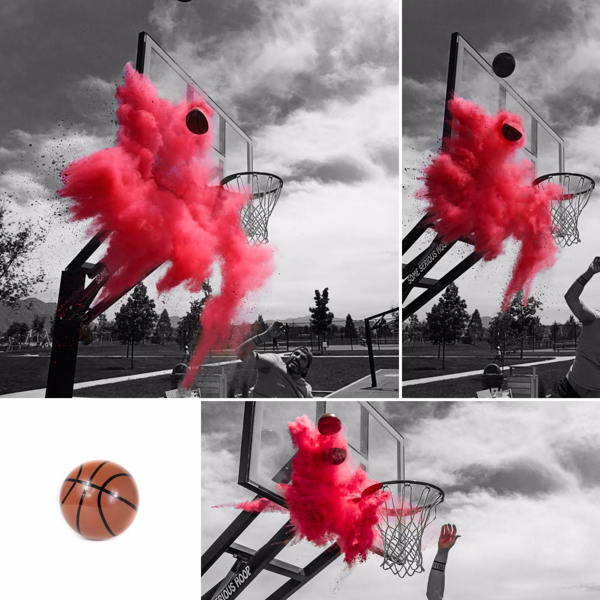 Basketball Gender Reveal Ball Kit - Extra Powder