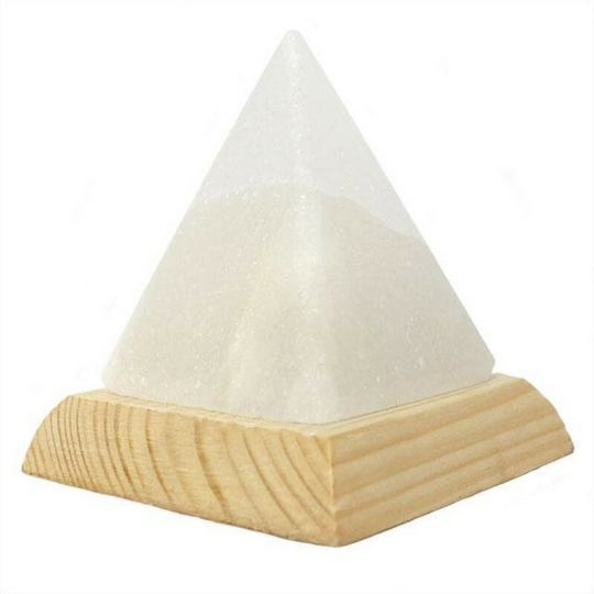Something Different - Pyramid White usb Salt Lamp (One Size) (Multicoloured) - Multicoloured