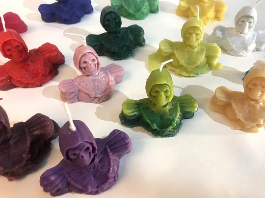 Skeletor Candle, 100% Organic Bees Wax, Hand Made, Scented, Molded From He Man Masters Of The Universe Action Figure