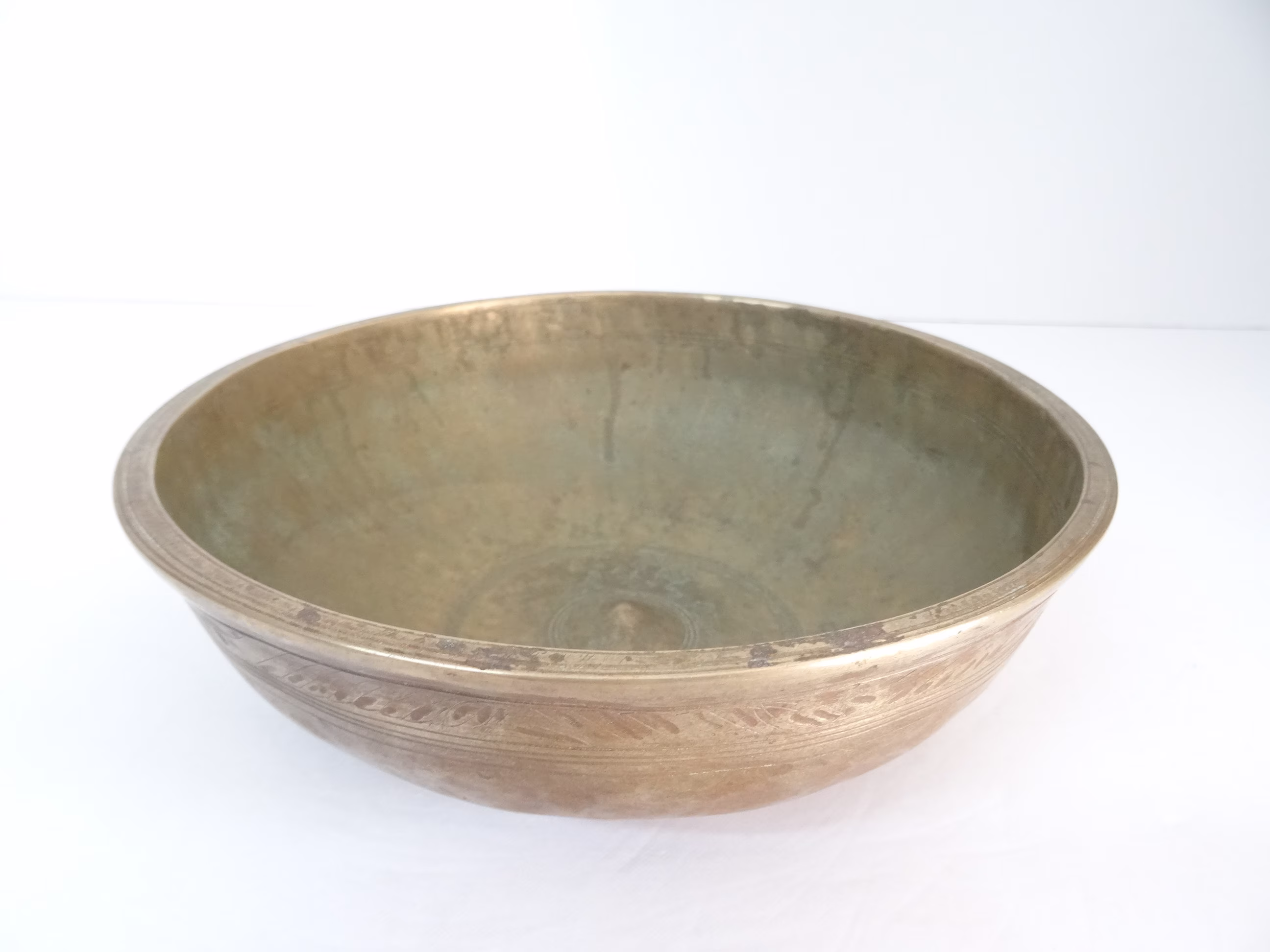 Rare Antique Manipuri Shiva Lingam Tibetan Singing Bowl Himalayan Sound Healing Therapy Note B3