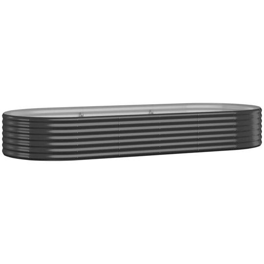 Vidaxl - Garden Planter Powder-coated Steel 249x100x36 cm Anthracite Anthracite