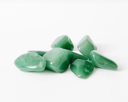 6 Green Quartz Tumblestones 20 - 30mm Witchcraft Kit , Spell Kit, Starter Beginners Solitary, Hedge, Wicca, Casting, Baby Witch