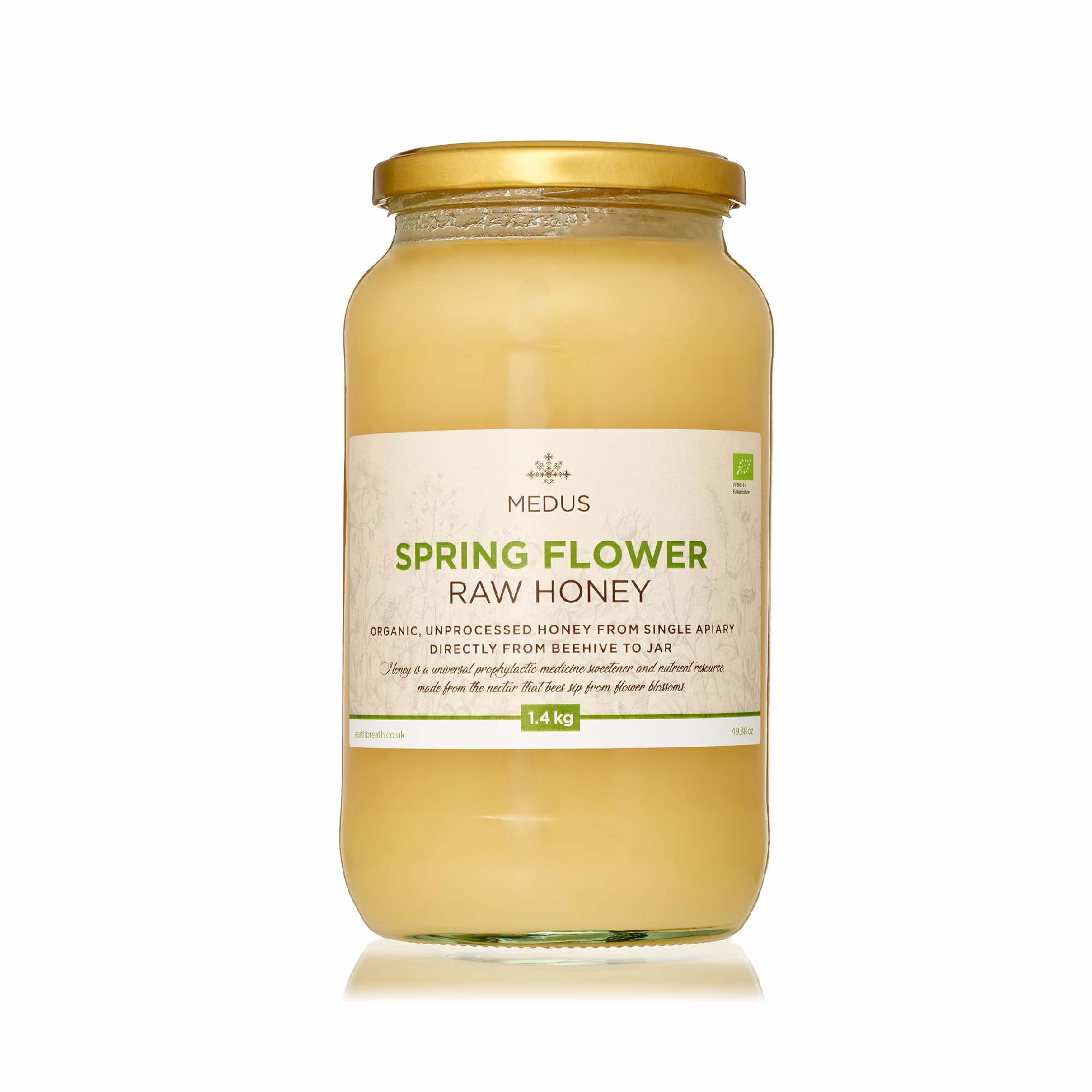 Spring Flower Honey Pure Raw Natural Organic Unprocessed Unpasteurized Free From Gmo No Additives, Wild & Garden Nectar