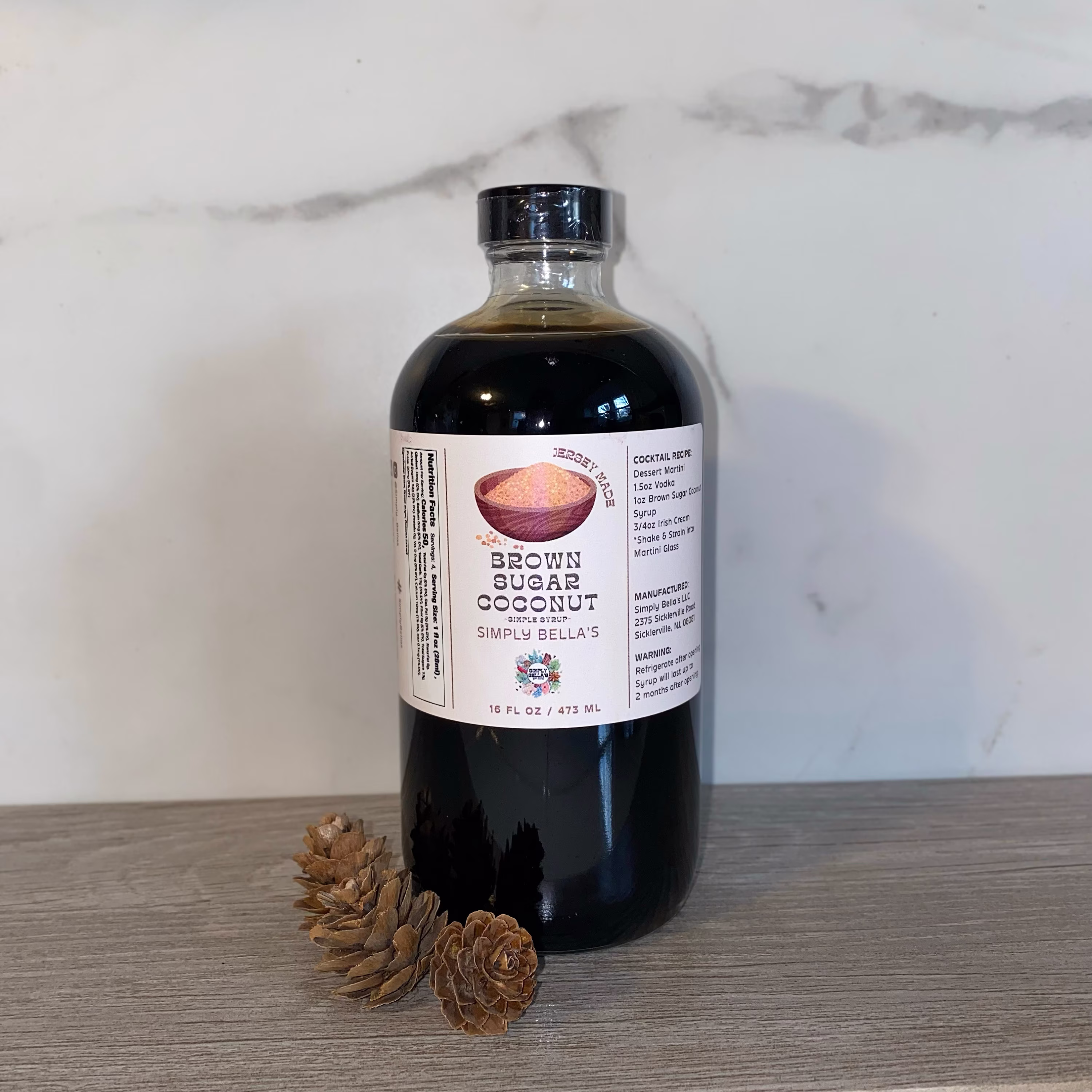 16Oz Brown Sugar Coconut Simple Syrup