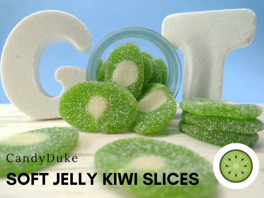 UK Free Delivery Sour Kiwi Slices Sweets. Letterbox Gift, Family Gift Share Box, Pick & Mix Sweet Box. Sweets For Any Occasions