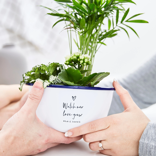 Personalised Watch Our Love Grow Planter