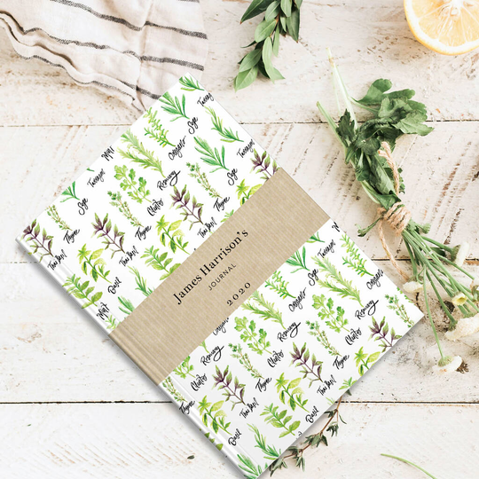 Herb Gardening Or Cooking Personalised Journal